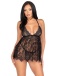 Leg Avenue - On My Mind Babydoll Set - Black - L photo