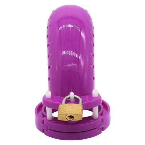 FAAK - Plastic Chastity Cage 23 - Purple photo