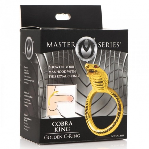 Master Series - 眼鏡蛇王陰莖環 - 金色 照片