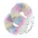 Ouch - Heavy-Duty Fluffy Hand Cuffs - Pastel Rainbow photo