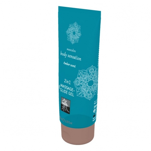 Shiatsu - Massage & Glide Gel 2in1 Amber - 200ml photo