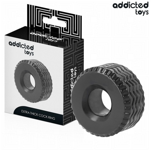 Addicted Toys - Extra Thick Cock Ring - Black photo