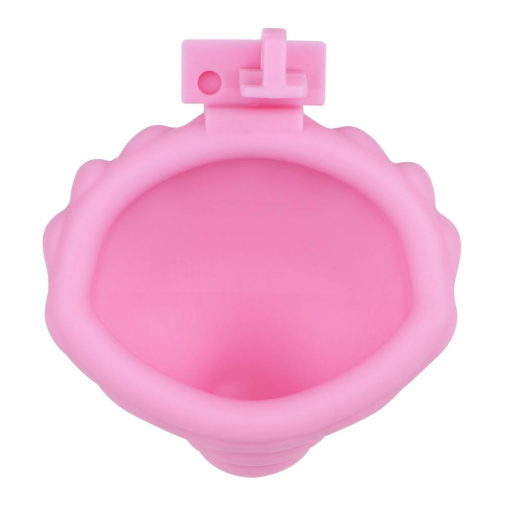 FAAK - Shell Resin Chastity Cage - Pink photo