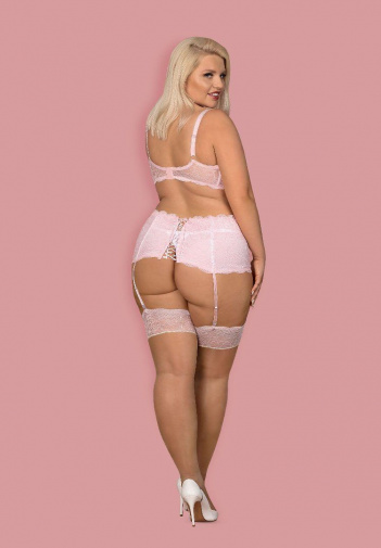 Obsessive - Girlly 3-pcs Set - Pink - XXL photo
