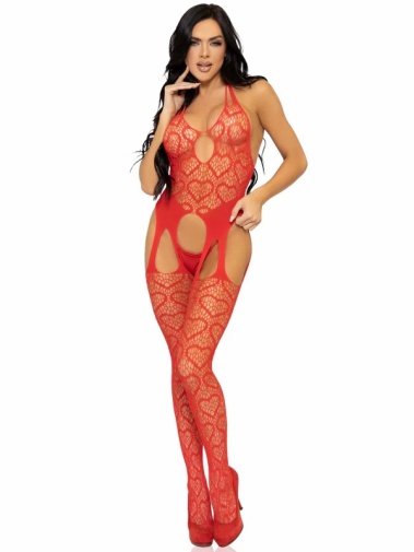 Leg Avenue - Love Hangover Bodystocking - Red photo