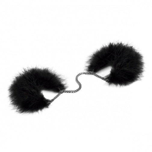 Bijoux Indiscrets - Za Za Zu Feather Handcuffs - Black photo