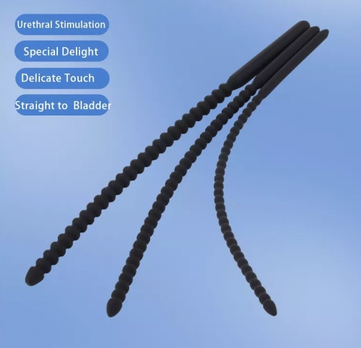 MT - Threaded Urethral Plug L - Black photo