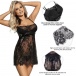 Ohyeah - Lace Chest Pad Babydoll - Black - M photo-4