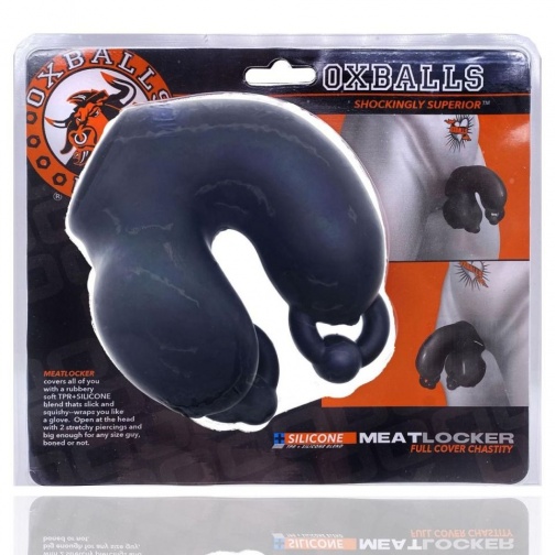 Oxballs - Meatlocker 貞操鎖 - 冰透黑色 照片