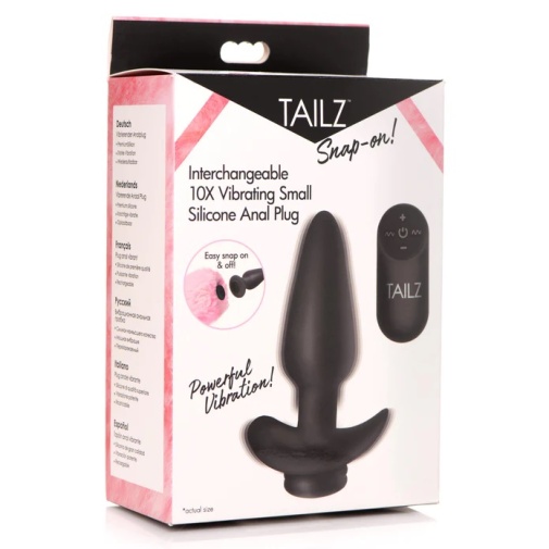 Tailz - Snap-On Vibro Anal Plug S - Black photo