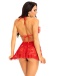Leg Avenue - No Secrets Lace Babydoll - Red - S photo-3