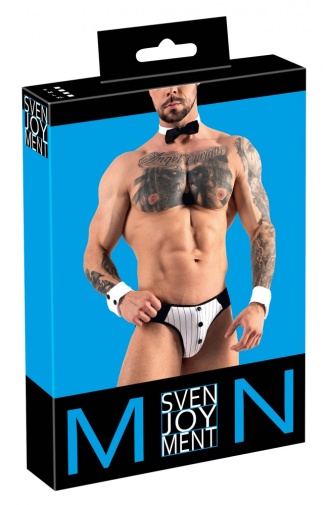 Svenjoyment - 男士护裆套装 - 黑色 - 细码 照片