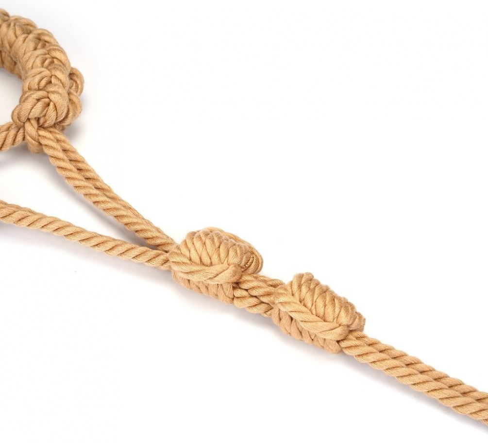 Handmade Shibari look Wrist Cuffs and Lead.
Simple and ele... Liebe Seele - Shibari Rope Wrist Cuffs photo-5