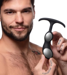 Heavy Hitters - Weighted Prostate Plug M - Black photo