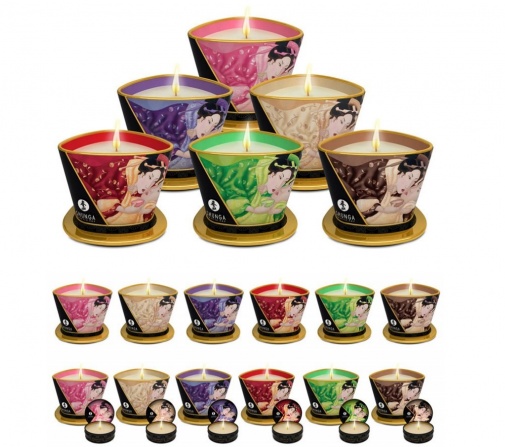Shunga - Aphrodisia Massage Candle Rose Petals - 30ml photo