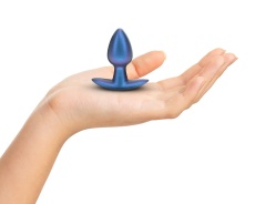 Ouch - Smooth Anal Plug S - Metalic Blue 照片