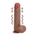 RealRock - 8" Thrusting Vibro Dildo w Balls - Caramel photo-3
