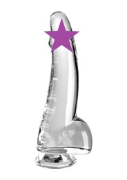 King Cock - 7.5" Clear Cock w Balls photo