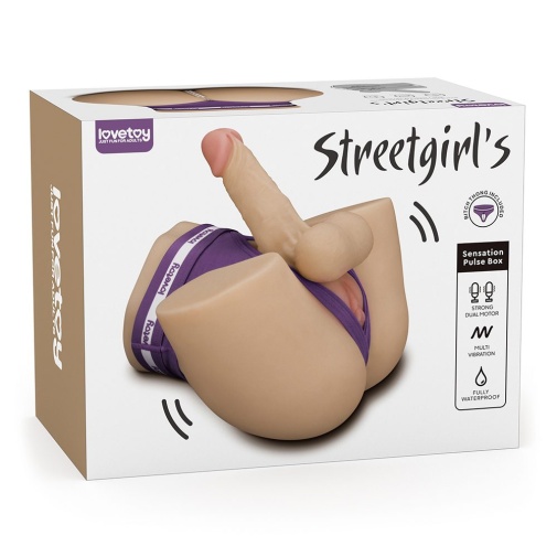 Lovetoy - Streetgirl's #19 電動自慰器連仿真假陽具 2.8公斤 - 肉色 照片