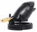FAAK - Short Crocodile Chastity Cage - Black photo-7