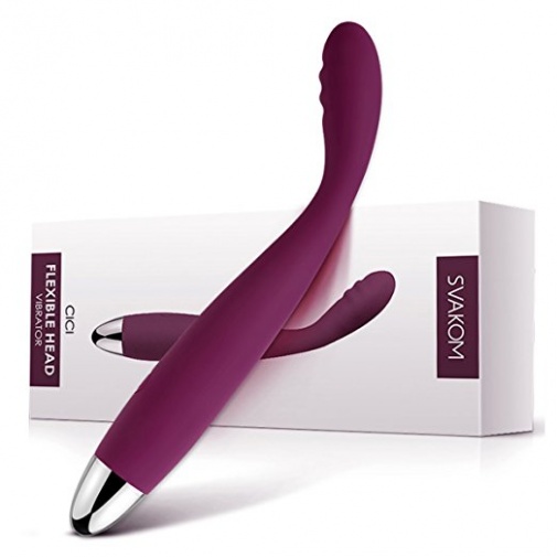 SVAKOM - Cici Flexible G-spot Vibrator - Violet photo