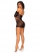 Leg Avenue - Twist Halter Lace Dress - Black photo-4