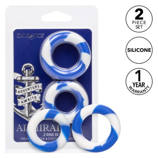 CEN - Admiral Cock Ring Set - Blue photo