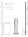 RealRock - 6" 直身仿真假陽具 - 紫色 照片-7