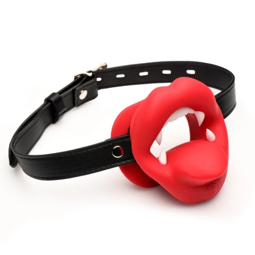 Master Series - Vampire Vibro Mouth Gag - Red photo