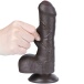 Lovetoy - 7" Sliding Skin Dildo - Brown photo-5