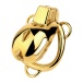 FAAK - Chastity Cage 184 w Belt & Plug - Gold photo-4