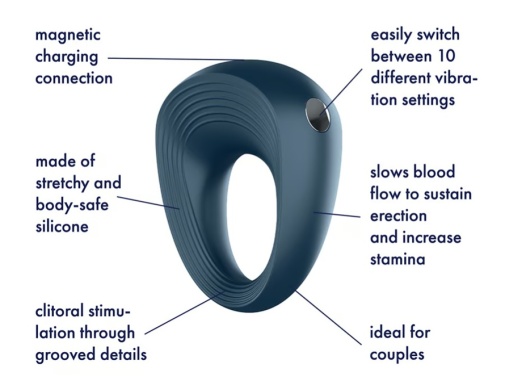 Satisfyer - Power Ring - Dark Blue photo