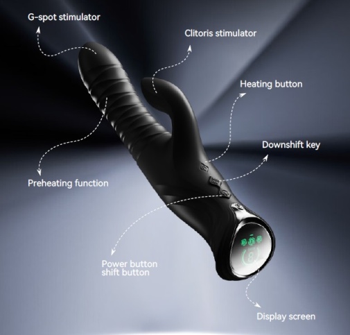 Zalo - Mose 2 Heating Rabbit Thruster - Obsidian Black photo