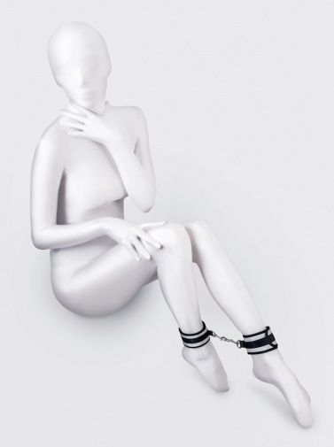 Anonymo - Ankle Cuffs - Silver/Black photo