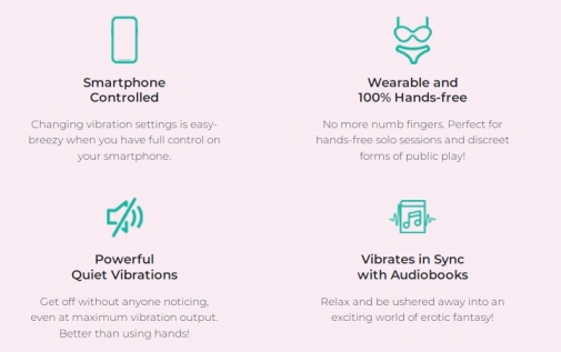 Vibease - iPhone & Android Vibrator Version - Pink photo