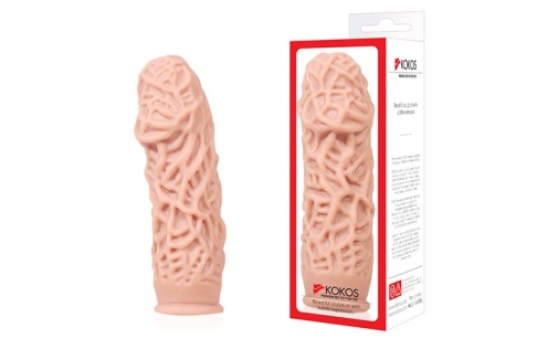 Kokos - 超密集脈紋陰莖套 細碼 - 肉色 照片