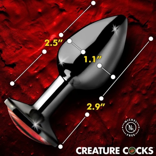 Creature Cocks - 凶兆怪物眼睛後庭塞 細碼 - 紅色 照片