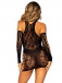 Leg Avenue - Racer Back Mini Dress w Gloves - Black photo-2