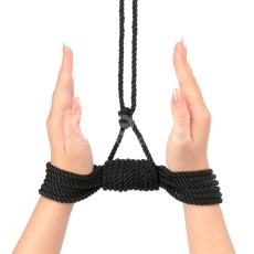 Lovetoy 叛逆的操控師 絲質光滑束縛繩 10米 - 黑色 照片