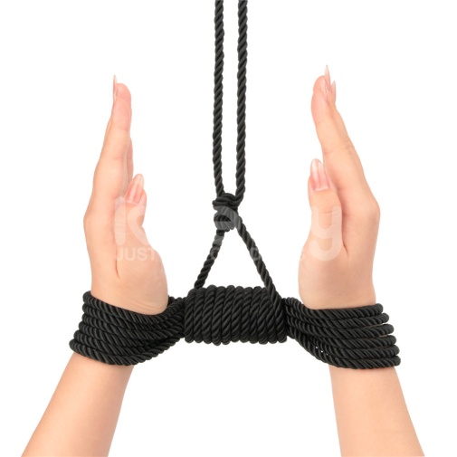Lovetoy 叛逆的操控師 絲質光滑束縛繩 10米 - 黑色 照片