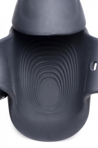 Trinity Vibes - 8X Vibro Penis Stimulator - Black photo