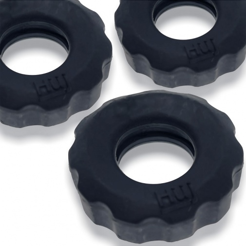 Hunkyjunk - Super Huj C-Rings - Black photo