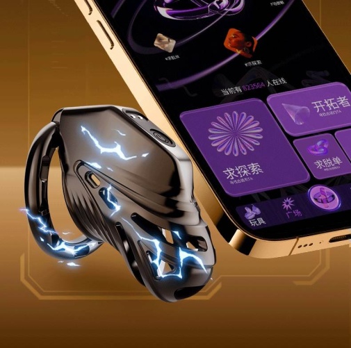 Lockink - 帶電擊電子男用貞操鎖 照片