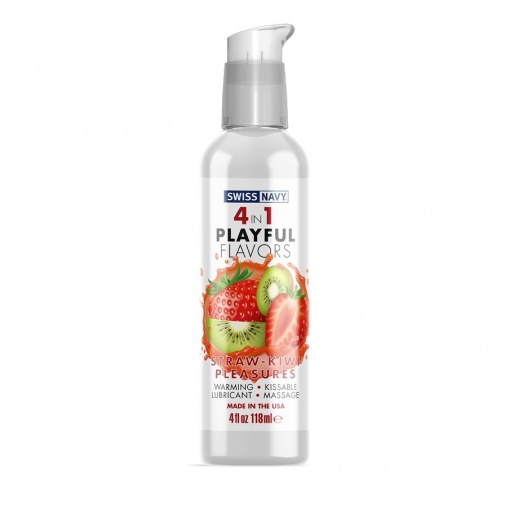 Swiss Navy - Playful Flavors 4合1 草莓奇異果味 潤滑劑 - 118ml 照片