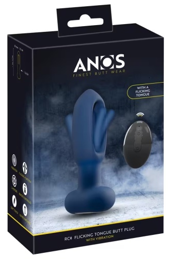 ANOS - 挑逗式震動後庭塞 - 藍色 照片