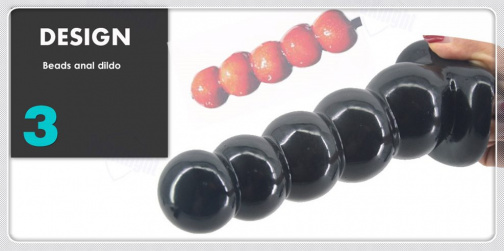 FAAK - Beads Anal Plug - Black photo