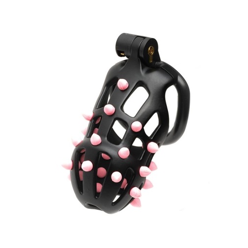 Sport Fucker - FlexiSpike Chastity Cage M - Black photo