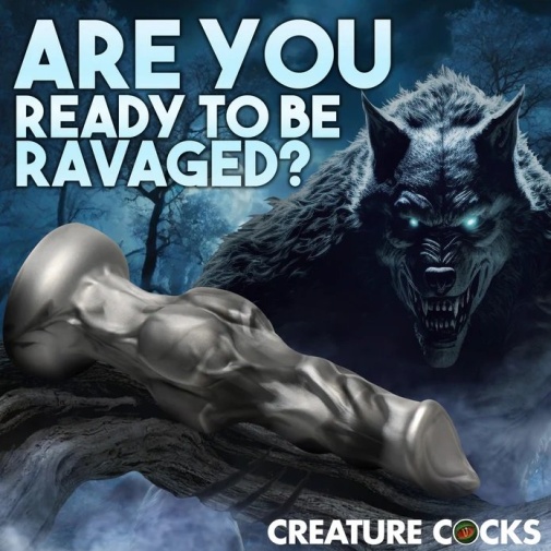 Creature Cocks - 午夜潜伏者 狼人假阳具 细码 - 灰色 照片