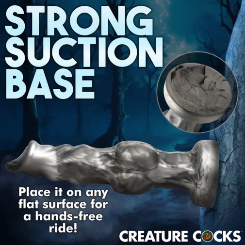Creature Cocks - 午夜潜伏者 狼人假阳具 细码 - 灰色 照片