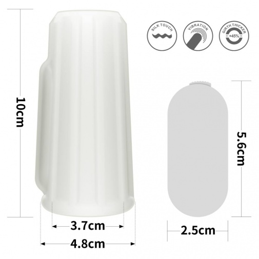 Lovetoy - Knights Ridge Vibro Ring - White photo